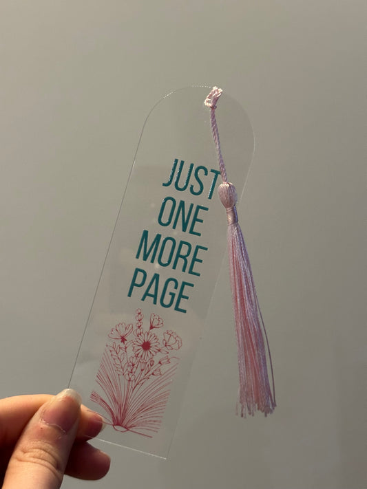 Just one more page, boekenlegger