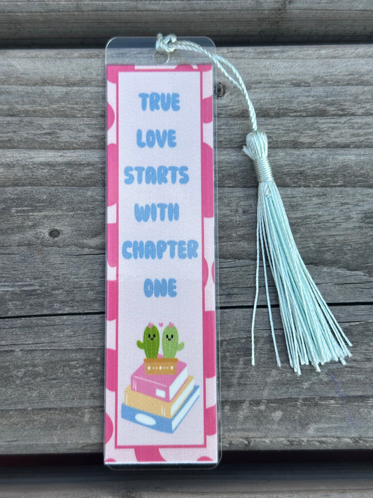 True love starts with chapter one, boekenlegger