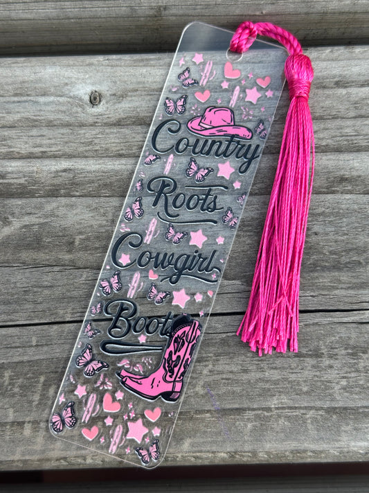 Country roots cowgirl boots, boekenlegger